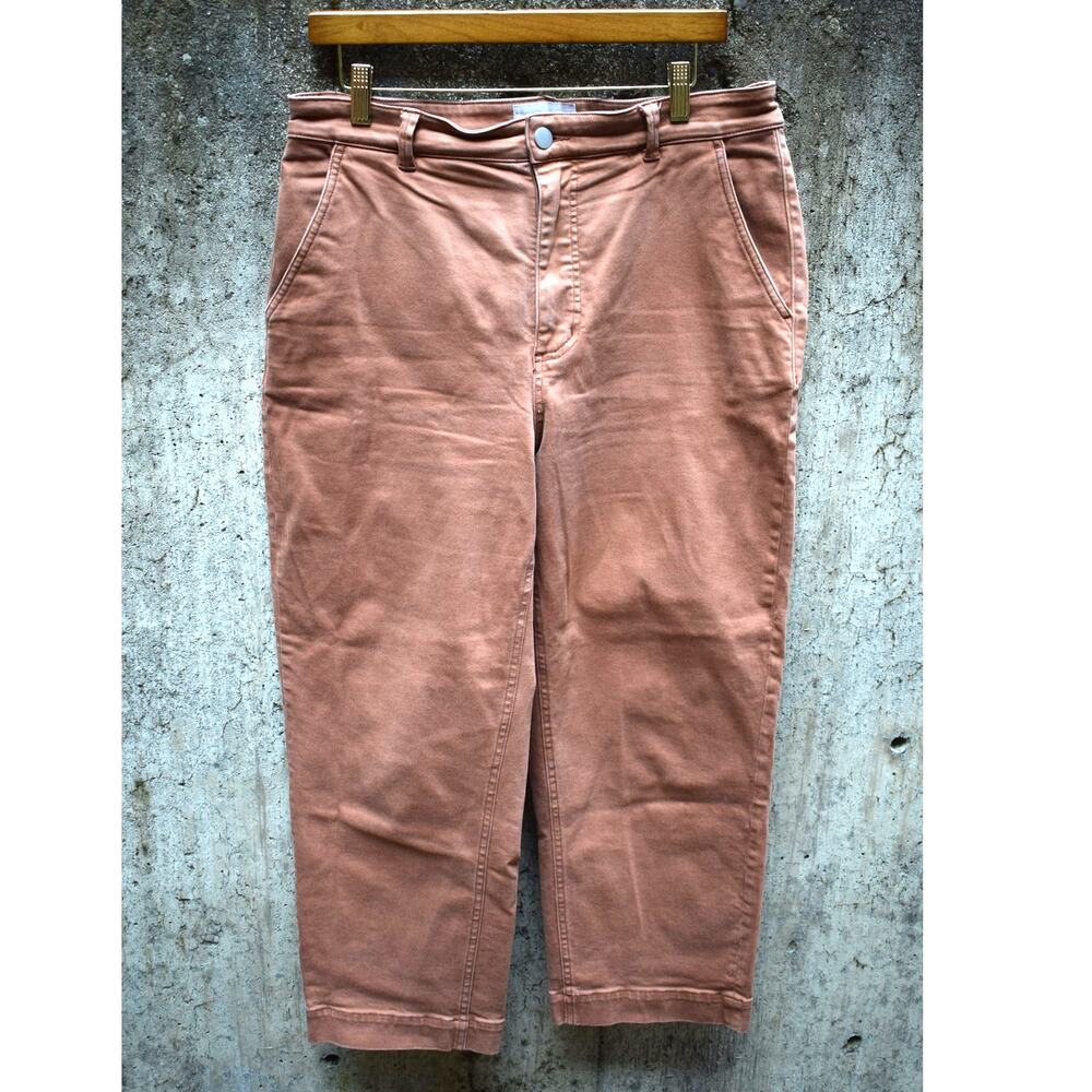 Everlane Women’s Cropped Straight Pants Rust Brown Size 14
